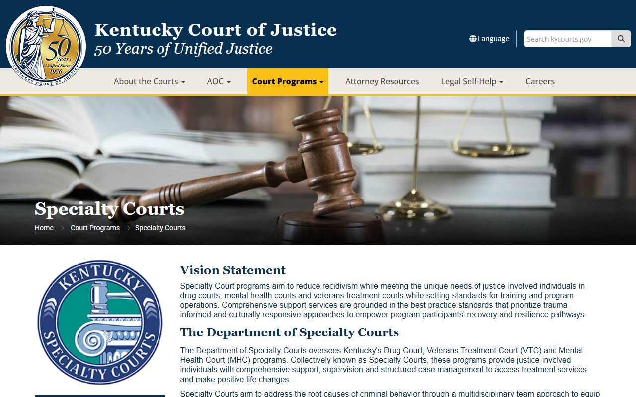 Wayne County court dockets Kentucky Specialty Courts