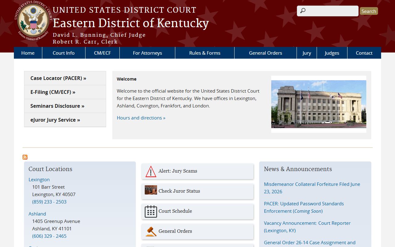Wayne County Circuit Court records Eastern District federal court distinction