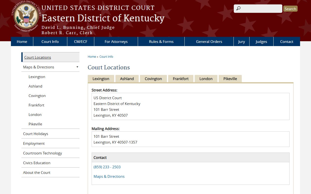 Wayne County Circuit Court records federal court locations distinction