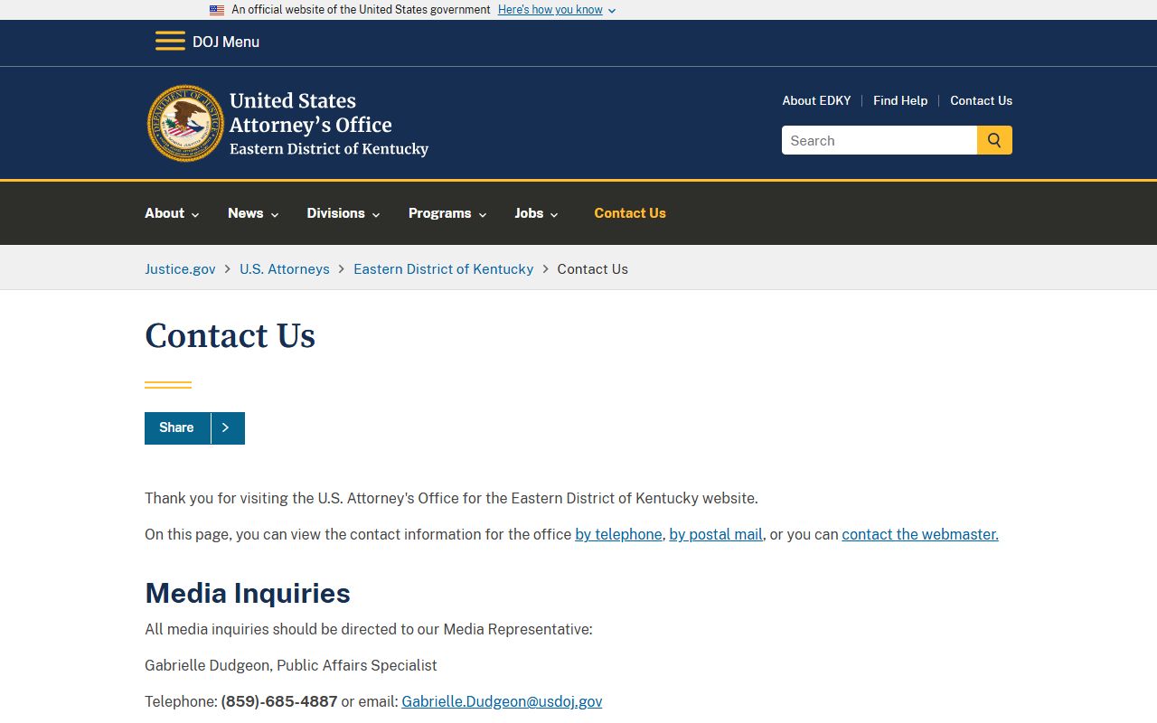 Wayne County Circuit Court records U.S. Attorney contact distinction