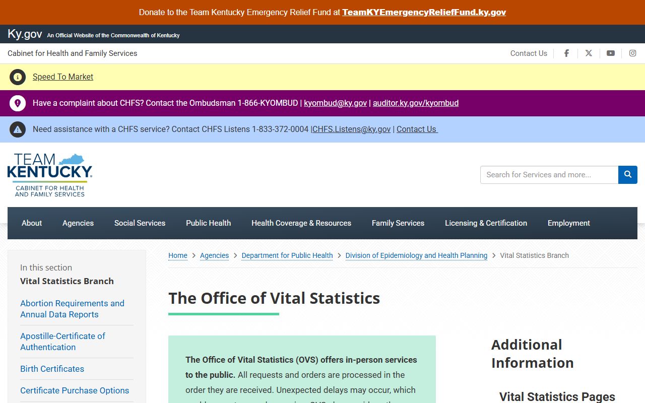 Wayne County marriage and divorce records Kentucky Office of Vital Statistics