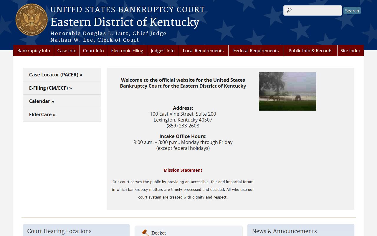 Wayne County probate records federal bankruptcy court distinction